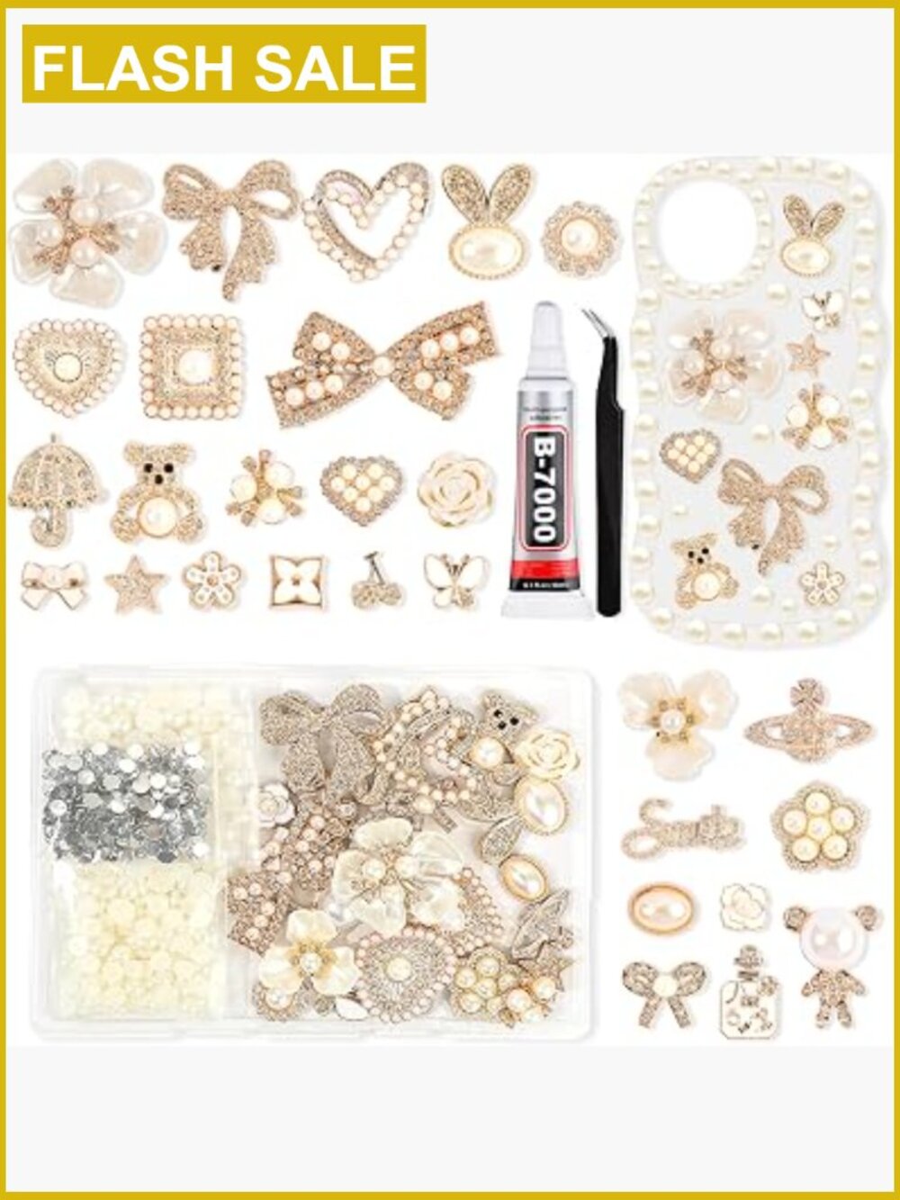 Junk Charm Kit Diy Phone Case Decorating Supplies